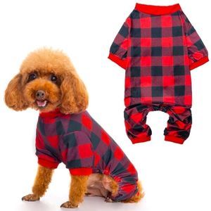 Cute Plaid Dog 🐕 Pajama Large